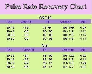 Image result for recovery heart rate chart Pulse Rate Chart, Heart Rate Chart, Normal Heart Rate ...