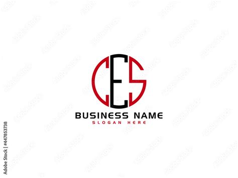 Letter CES Logo Icon Vector Image Design For New Business Stock Vector ...