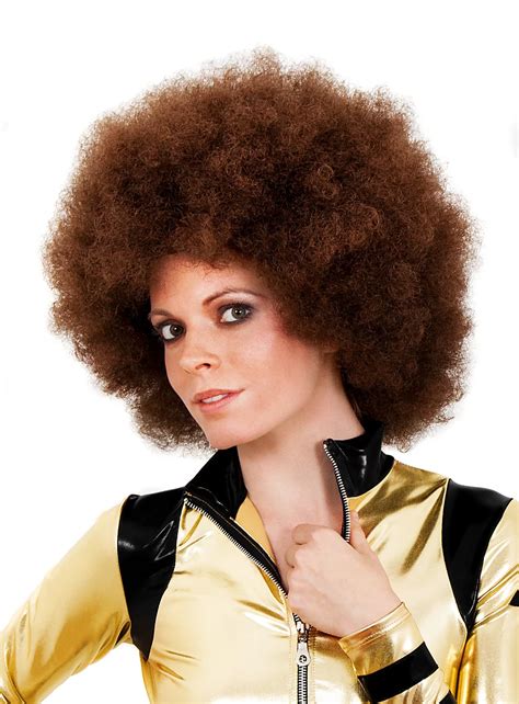 Afro Deluxe brown Wig - maskworld.com