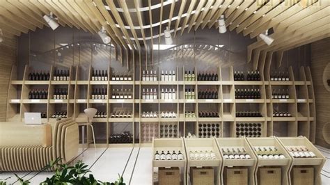 Interior and exterior design of wine shop with tasting room | Architectural Atelier Vertikali