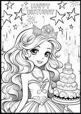 Free Birthday Coloring Pages For Kids Color To Celebration sketch template