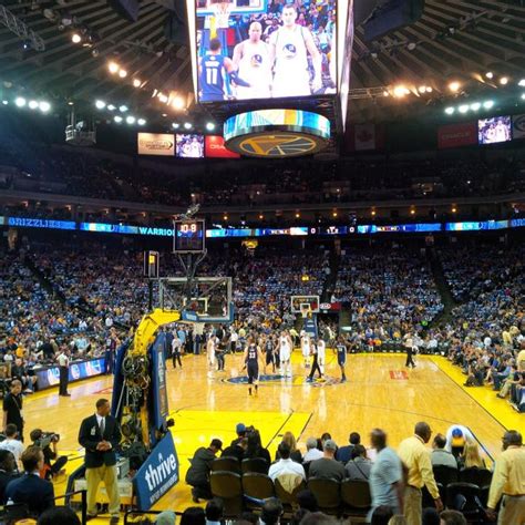 Oracle Arena Section 121 - Golden State Warriors - RateYourSeats.com