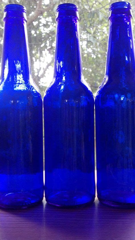 Lot of 3 Cobalt Blue Glass Bottles Three 12oz by NiceGlass4u2, $4.99 | Blue glass bottles, Blue ...