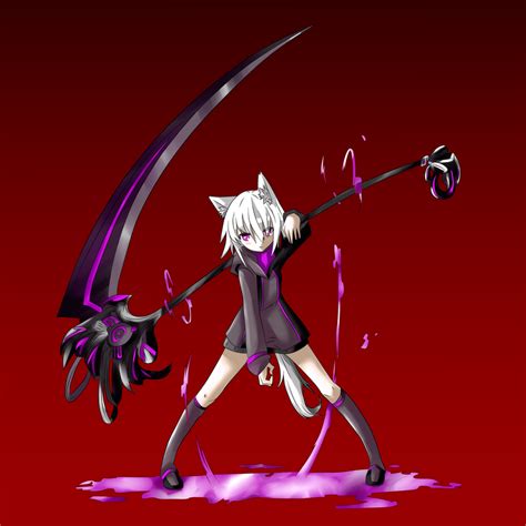 Cat Girl with Scythe by Monekyjeans on DeviantArt