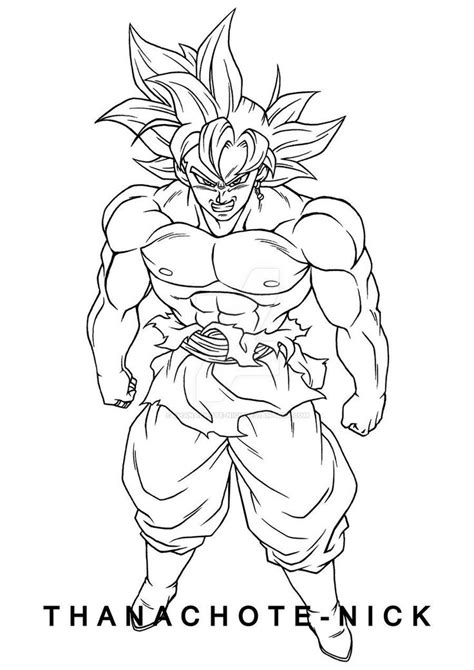 43+ goku ultra instinct drawing black and white - GrahamRemie