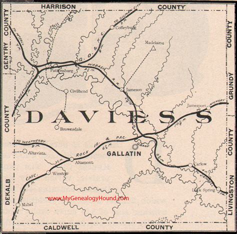 Daviess County, Missouri 1904 Map