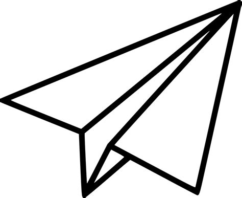 a black and white image of a paper airplane