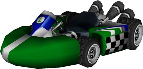 File:Standard Kart S (Baby Luigi) Model.png - Super Mario Wiki, the Mario encyclopedia