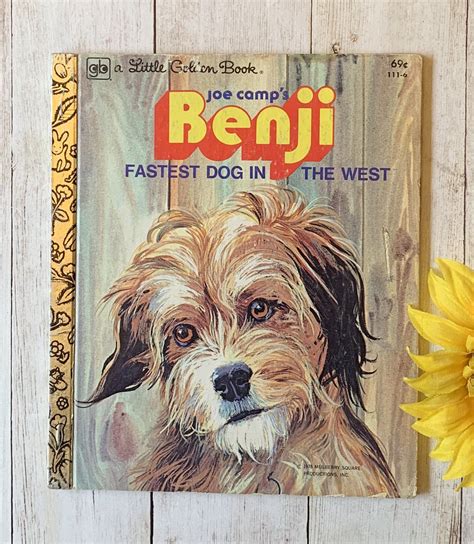 Vintage 1979 Benji Fastest Dog in the West Little Golden - Etsy ...