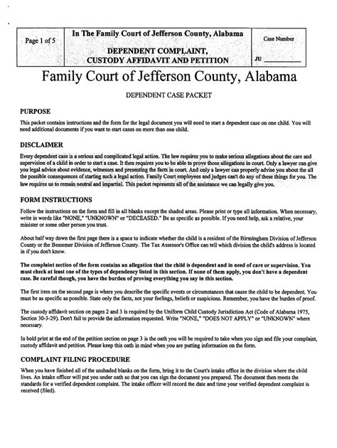 Jefferson County Alabama Circuit Court Forms - CountyForms.com