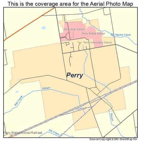 Aerial Photography Map of Perry, OH Ohio