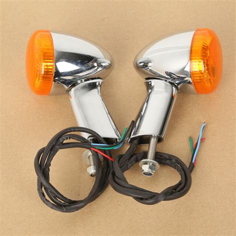 Amber Rear Turn Signals LED Light For Harley Sportster XL 883 1200 1992 ...