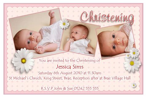 Samples Christening Invitations