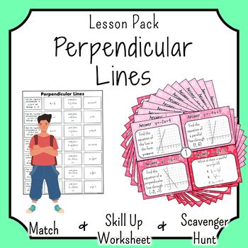 Perpendicular Lines and y=mx+c by Flip It Maths | TpT