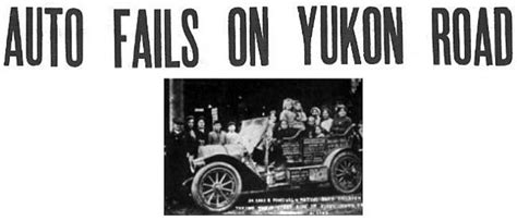 Early Yukon motoring – The ExploreNorth Blog