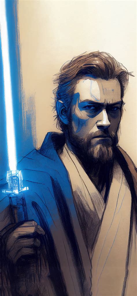 Star Wars Obi-Wan Kenobi Sketch Wallpaper - Obi Wan Wallpaper