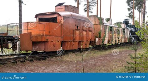 Parola, Finland - May 2, 2019: Tank Museum in the City of Parola. Armored Train Editorial Photo ...