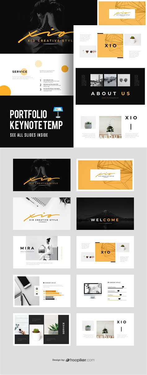 Freepiker | portfolio keynote template 2