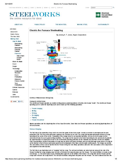 Electric Arc Furnace Steelmaking | Steelmaking | Iron