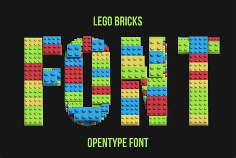 Lego Bricks Font :: Behance