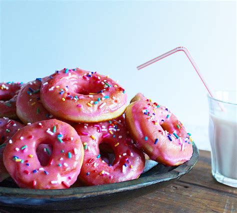 Pink Glazed Sprinkle Donuts – Eye Doc Bakes