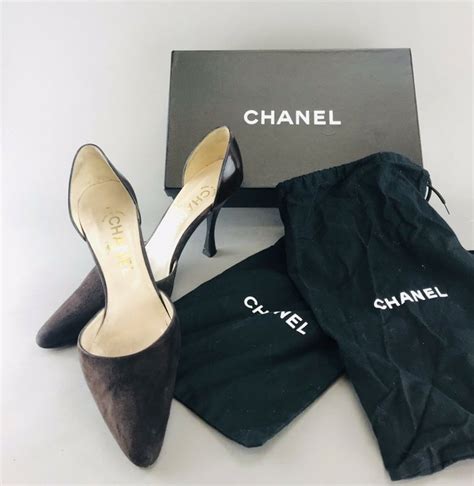 Chanel Slingback Pointed Toe Suede Heels /Shoes Shoes/heels - Catawiki