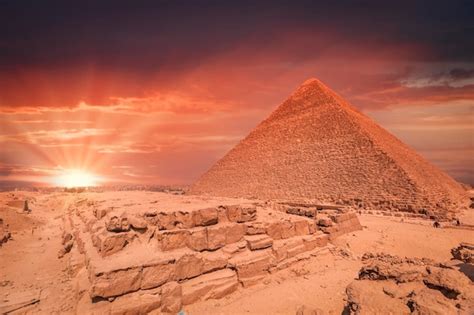 Premium Photo | Pyramids of giza in egypt