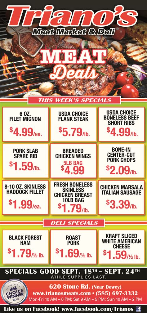 Save Big on Excellent Meats in Rochester | Triano's Meat Market and Deli