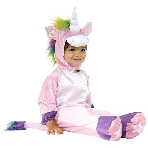 Unicorn Baby Costume Pink size 0-6 MO Noahs Ark Newborn Jumpsuit Rubie ...