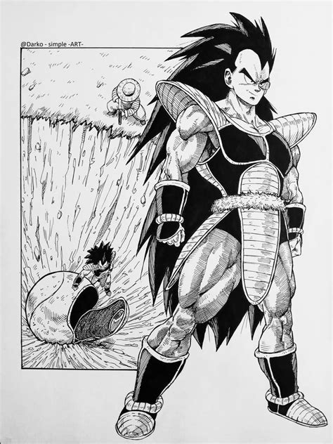 The Arrival of Raditz by Darko-simple-ART on DeviantArt