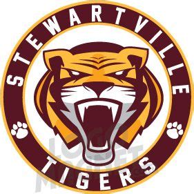 STEWARTVILLE TIGERS Custom Car Magnet - Logo Magnet