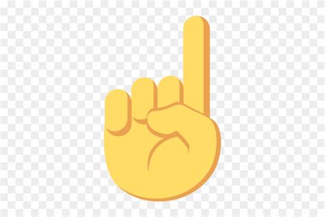 Hand Emoji Clipart Pointer Finger - ☝ Emoji - Free Transparent PNG ...