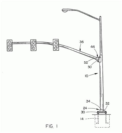 3m Expressway Traffic Light Pole , 1500mm Double Bracket Overpass Metal ...