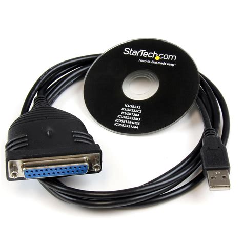 StarTech.com ICUSB1284D25 Câble Adaptateur de 1.80m USB vers 1 Port ...