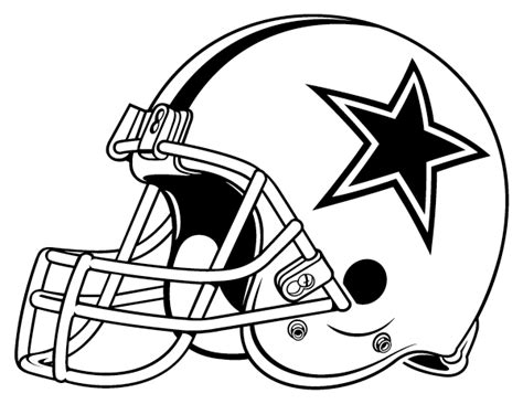 Dallas Cowboys Helmet Coloring Pages