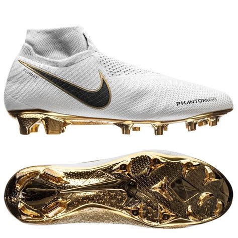 Nike Phantom Vision Gold Elite DF FG - White/Black LIMITED EDITION