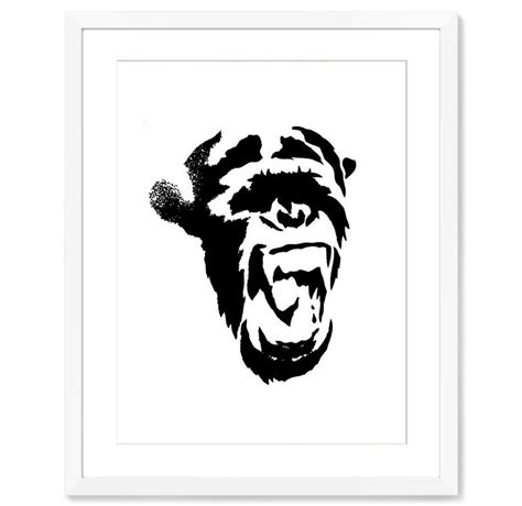 Graffiti Art Spray Paint Art Stencil Art Street Art Animal Prints Chimp Art Graffiti Wall Art ...