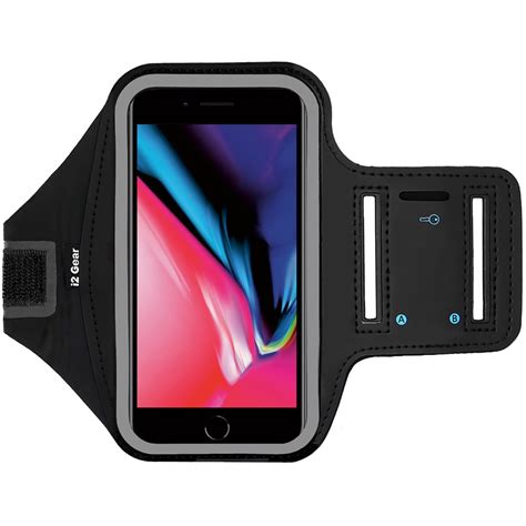 i2 Gear Running Armband for iPhone SE 2020, iPhone 8, 7, 6, 6S - Black - Walmart.com - Walmart.com