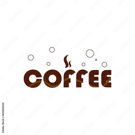 Coffee typography logo vector template. coffee logo.Coffee typography logo vector template ...