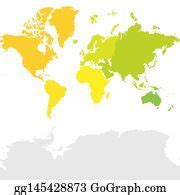 450 Royalty Free Blank Political Map Of World Vectors - GoGraph