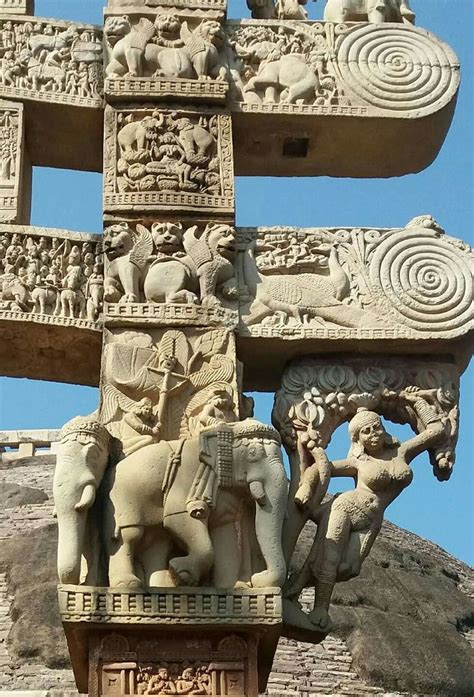 The Great Stupa at Sanchi | 3rd century BCE | Sanchi Town, Madhya Pradesh, India Temple India ...