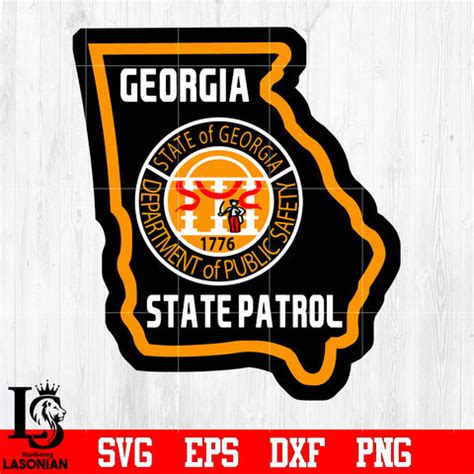 Georgia state patrol Police Badge svg eps dxf png file – lasoniansvg