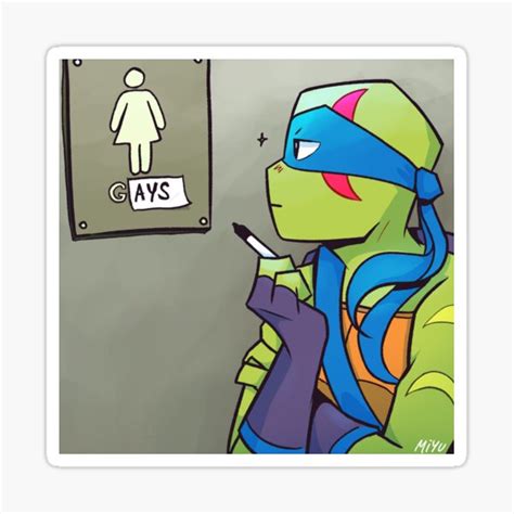 "Leo being Leo - Rise of the TMNT" Sticker for Sale by vimiyui | Redbubble