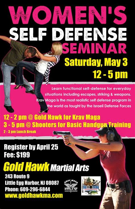 Women's Self Defense Seminar - Krav Maga & Gun Training - Gold Hawk Martial Arts