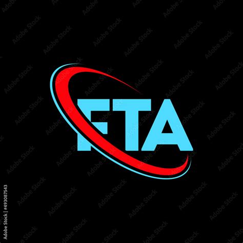 FTA logo. FTA letter. FTA letter logo design. Initials FTA logo linked with circle and uppercase ...