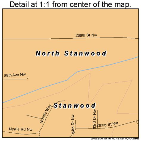 North Stanwood Washington Street Map 5350175