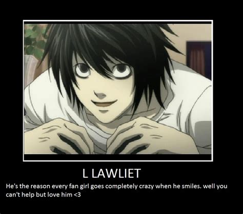 L Lawliet Smiles by Londonexpofan on DeviantArt