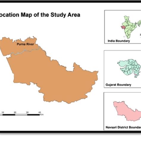 Purna river basin, Navsari City, Gujarat, India | Download Scientific ...