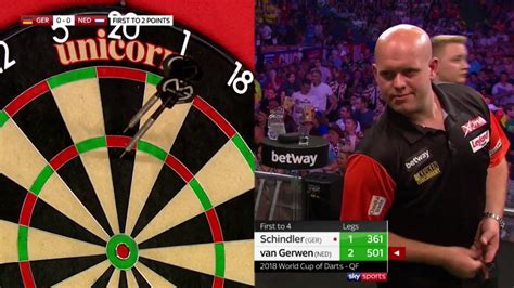 180s GALORE! Van Gerwen v Schindler - World Cup of Darts 2018 - YouTube