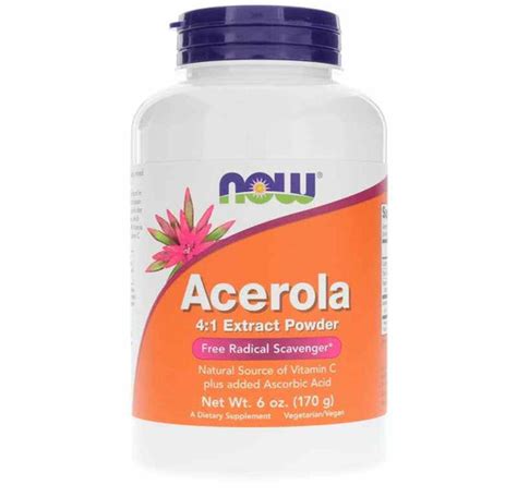 Acerola Extract Powder, NOW Foods